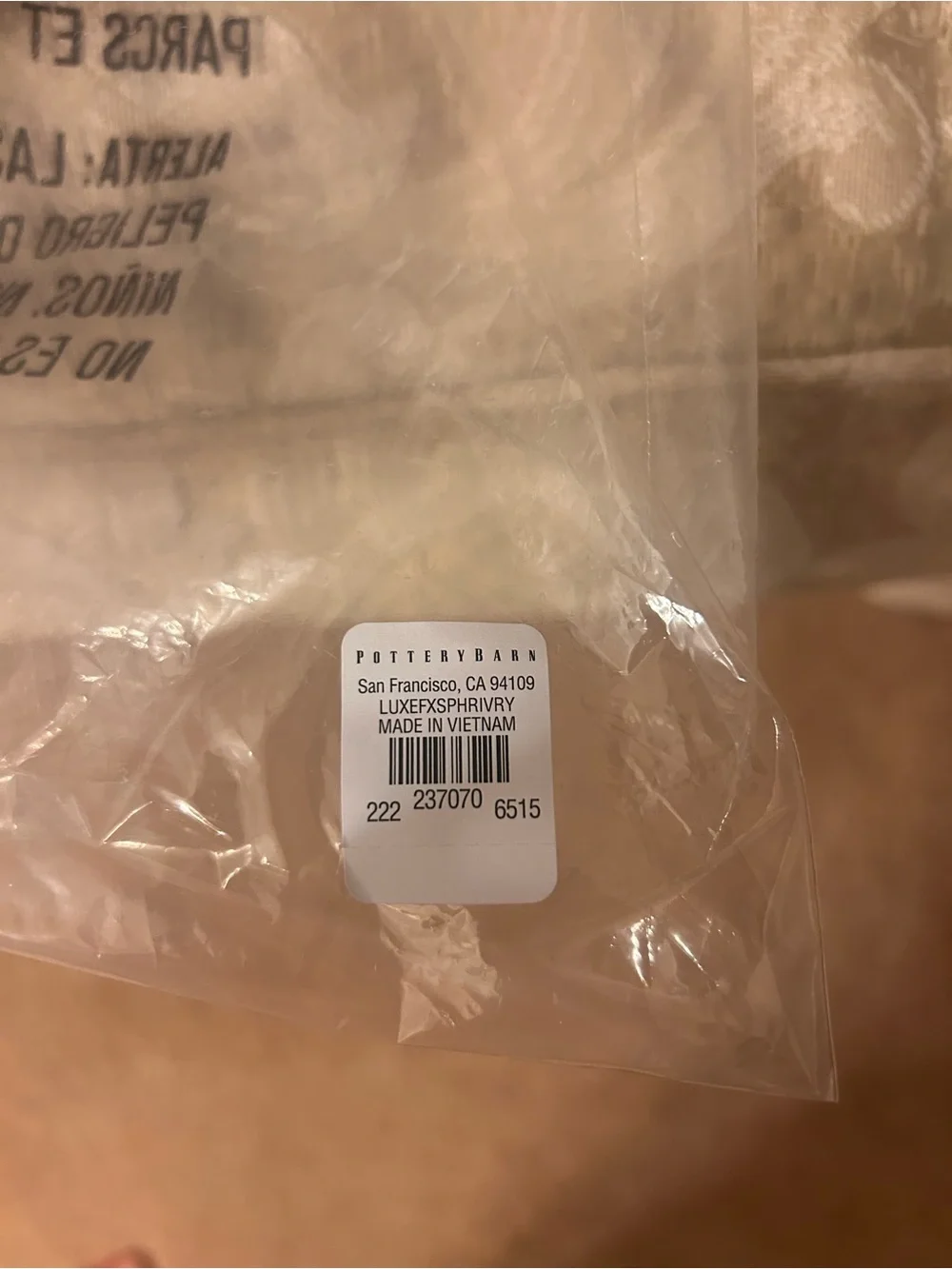 NWT Pottery Barn faux fur pillow #1